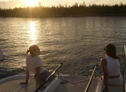 Granddaughters at Sunset